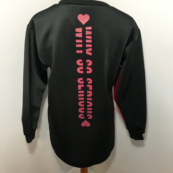 Vkozen scuba sweater dress with velvet heart - Picture 3 of 7